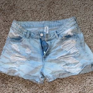 H&M, distressed shorts, size 6
